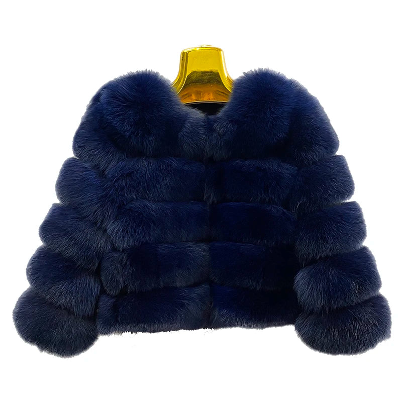 Women's Fur Coat Fox Fur Jackets for Women Clothing Natural Real Fox Fur Jacket Coats for Women Fur Jacket in Promotion