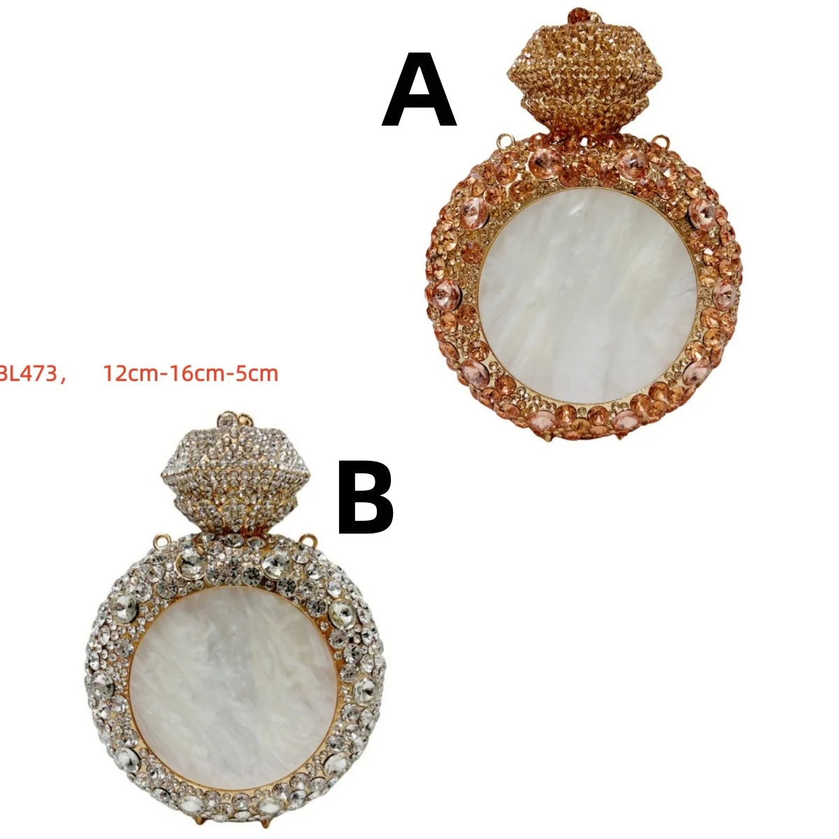 Champagne Bottle Bag Hollow Rhinestone Diamond Evening Bag Party Wedding Banquet Clutch Purse for Women Sac De Marque Luxe Femme