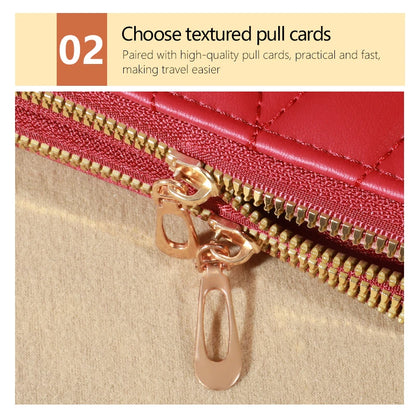 Chic Faux Leather Wallet - Double Zipper Security - Coin Purse & Card Slots - Fashionable Wristband Clutch for Everyday