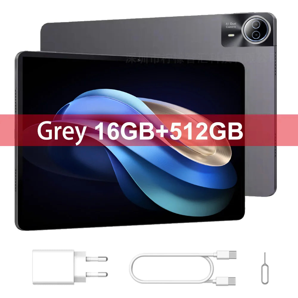 2026 Mpad15 Android 15 Tablet 14 inch Unisoc T616 Tablet PC 16GB 512GB 12000mAh Phone Call BT5.0 5G WiFi Google Play Laptop Pads