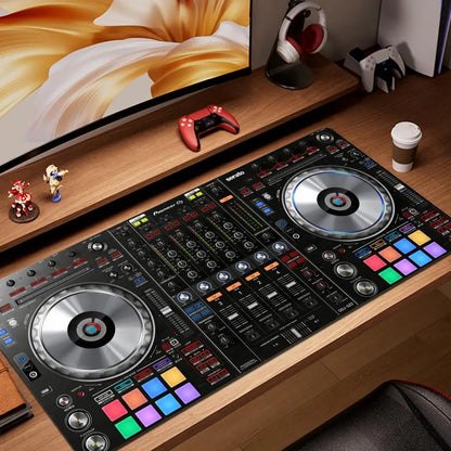 Radio Dj Workbench Mouse Pad Gamer XL Large HD HYBXAXC Desk Mats MousePads Natural Rubber Carpet Anti Slip Laptop Mice Pad