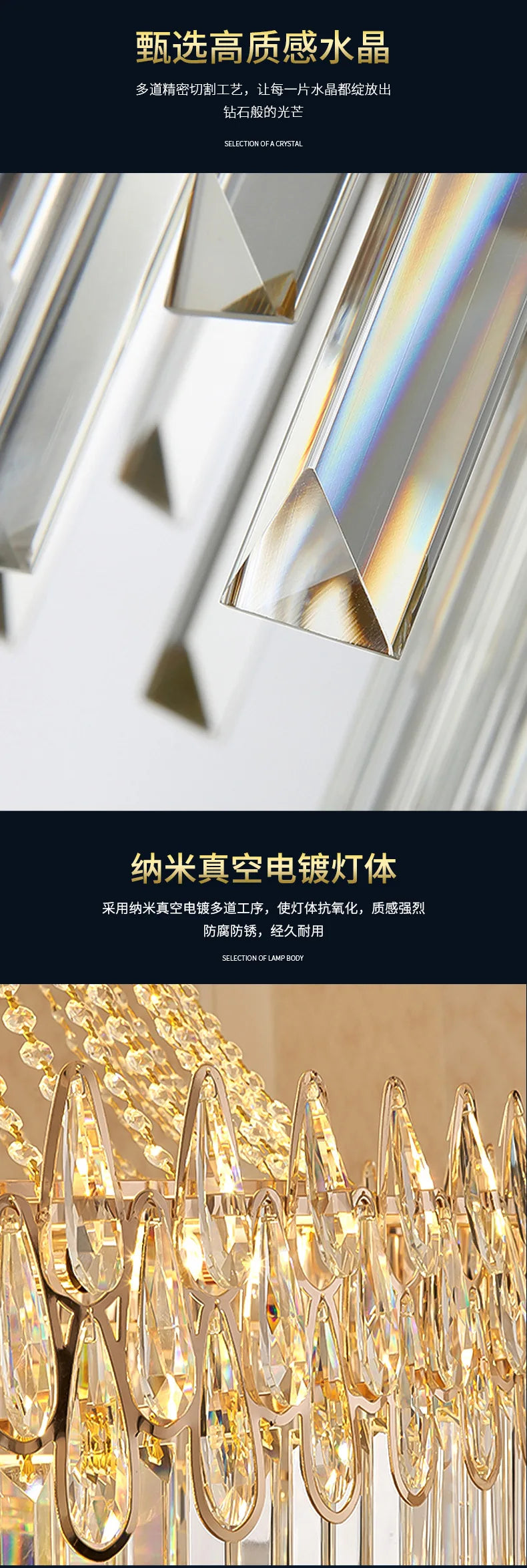 Nordic Modern Crystal Chandelier Wedding Hall Villa Hotel Hall Living Room Home Decoration Ceiling Light Luxurious Pendent Lamp