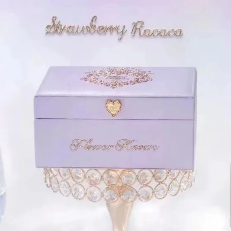 Flower Know Strawberry Rococo All-In One Gift Set Makeup Kit Full Professional Garden Mirror Blush Powder Lip Cream Flowerknows