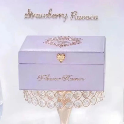 Flower Know Strawberry Rococo All-In One Gift Set Makeup Kit Full Professional Garden Mirror Blush Powder Lip Cream Flowerknows