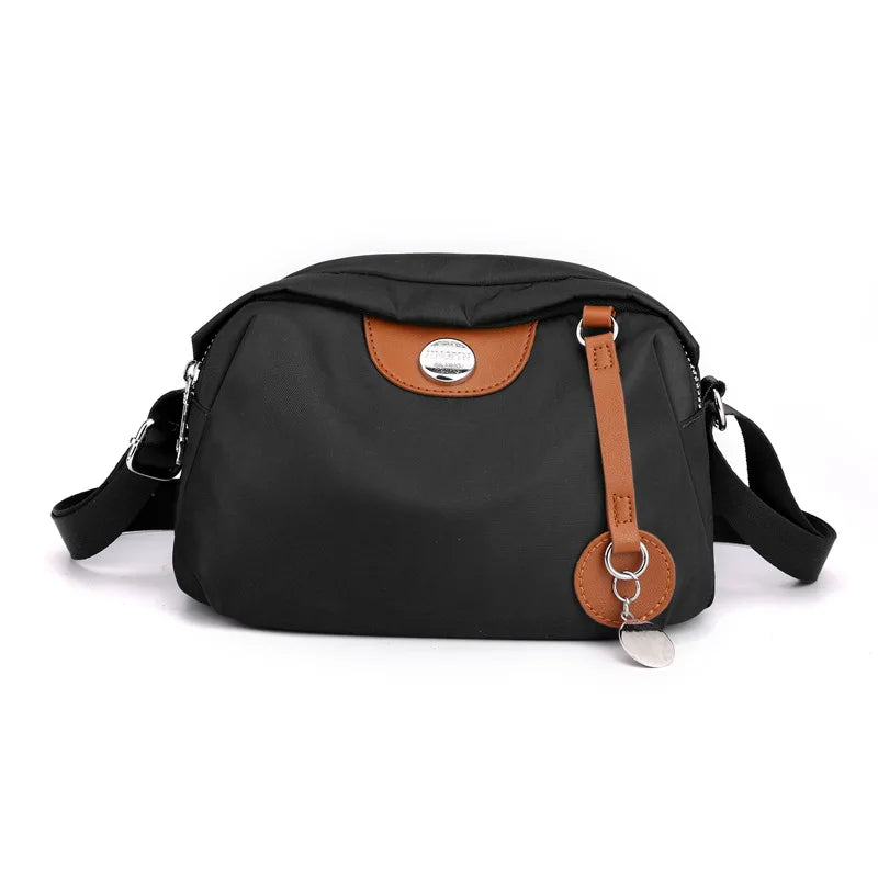 Fashion Nylon Shoulder Bags For Women Waterproof Shell Crossbody Bag Fashion Solid Color Messenger Handbags Shopping Purse