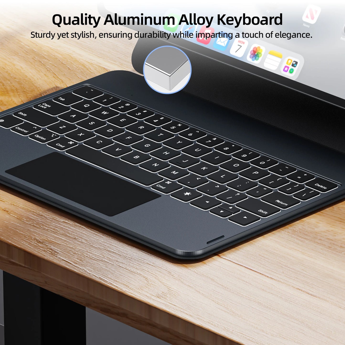 GOOJODOQ Magic Keyboard Case for iPad Pro 11 M4 iPad Air 4/5/6 Smart Pogo Pin PD18W Pass Through Charging Smart Gesture Trackpad