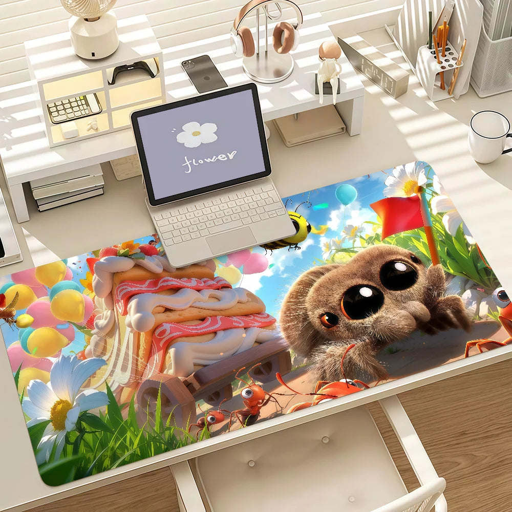 Cartoon L-Lucas The S-Spider Mouse Pad Anti Slip Rubber Edge Locked Thickened Laptop Gaming Desk Mat
