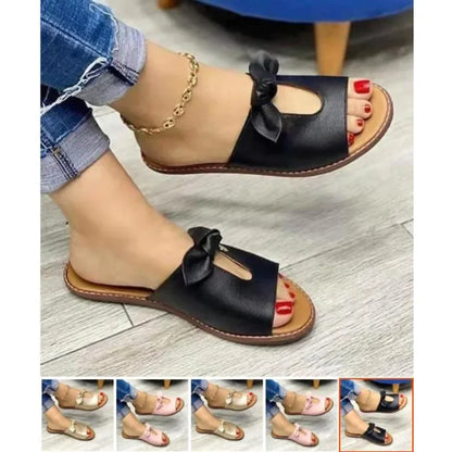 New Sandals Summer Women Slippers Shoes Cute Butterfly-Knot Flats Casual Sandals Ladies Beach Sandals Womens Shoes
