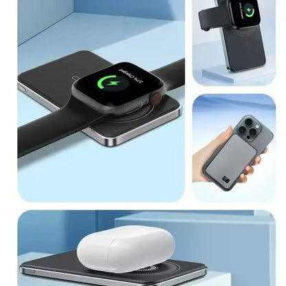 Lenovo Wireless Magnetic 500000mAh Power Bank Fast Charging Portable PD22.5W External Battery for Magsafe for iPhone17 Samsung