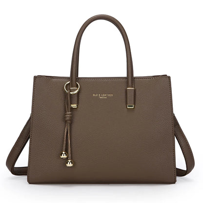Genuine Brand Top Quality Leather Handbag Women's Tote Messenger Sac Designer Large Capacity 3 Levels Shoulder Crossbody Bags