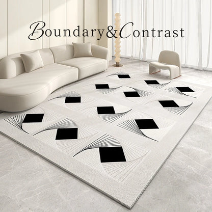 Light Luxury Living Room Decoration Plush Rug Cream Style Rugs for Bedroom Home Fluffy Soft Mat Cloakroom Large Area Carpet