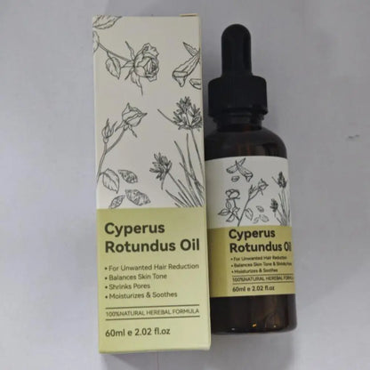 100% Pure Natural Cyperus Rotundus Oil For Hair Removal Reduces Unwanted Hair Growth, Moisturizing & Soothing For All Skin Types