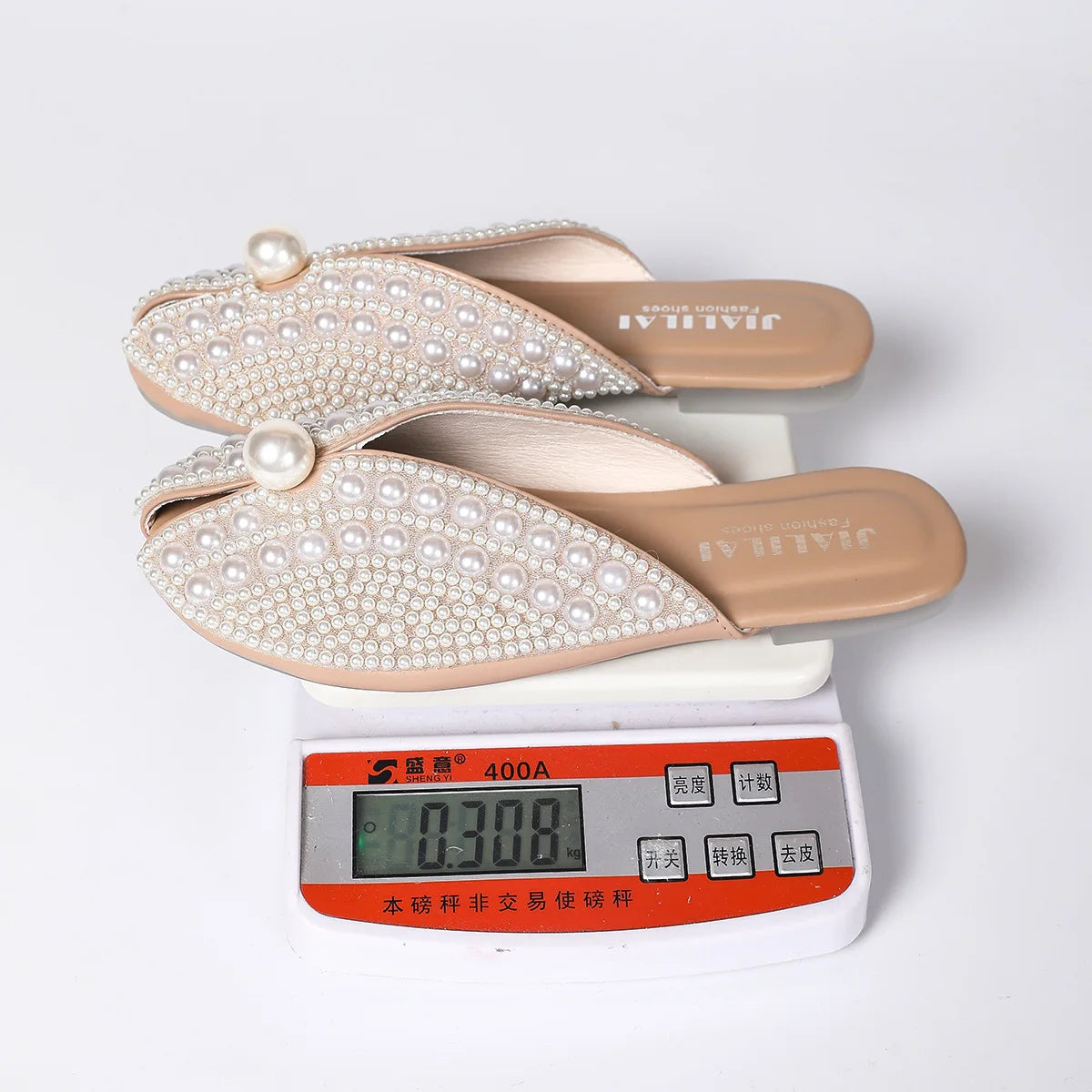 Women Slippers Summer Fashion Rhinestone Home Women Mules Shoes Elegant Slippers Luxury Designer Flat Sandals House Slides Women