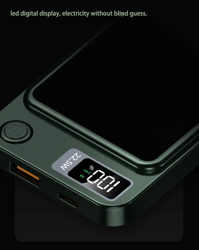Lenovo PD22.5W Magnetic Wireless Large‑Capacity 500000mAh Portable Fast Charging External Battery Power Bank For iPhone Samsung