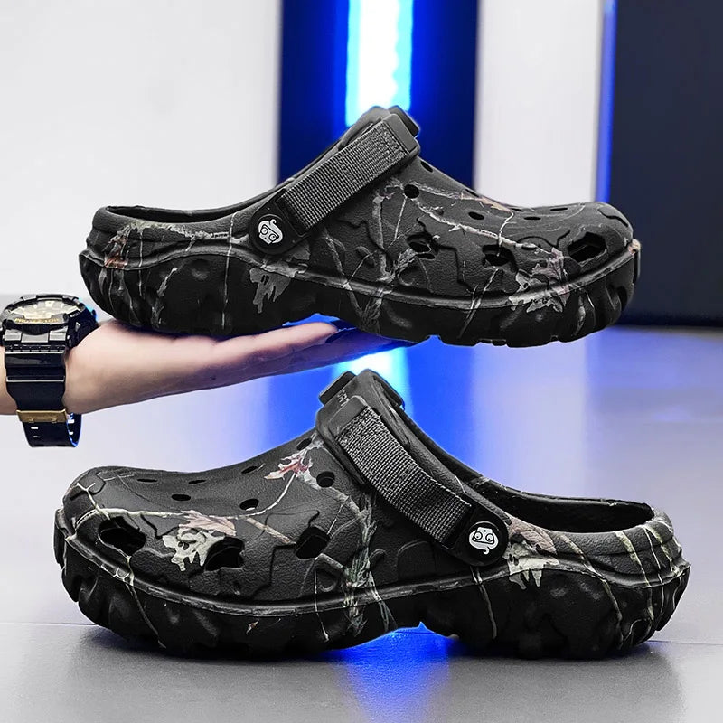 Men Slippers Summer Sandals EVA Platform Garden Shoes Unisex Flat Shoes Women Bedroom Slides High Quality Lightweight Beach