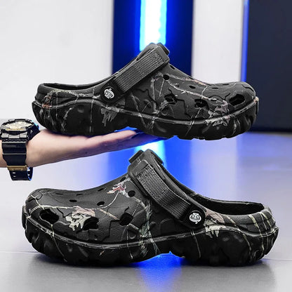 Men Slippers Summer Sandals EVA Platform Garden Shoes Unisex Flat Shoes Women Bedroom Slides High Quality Lightweight Beach