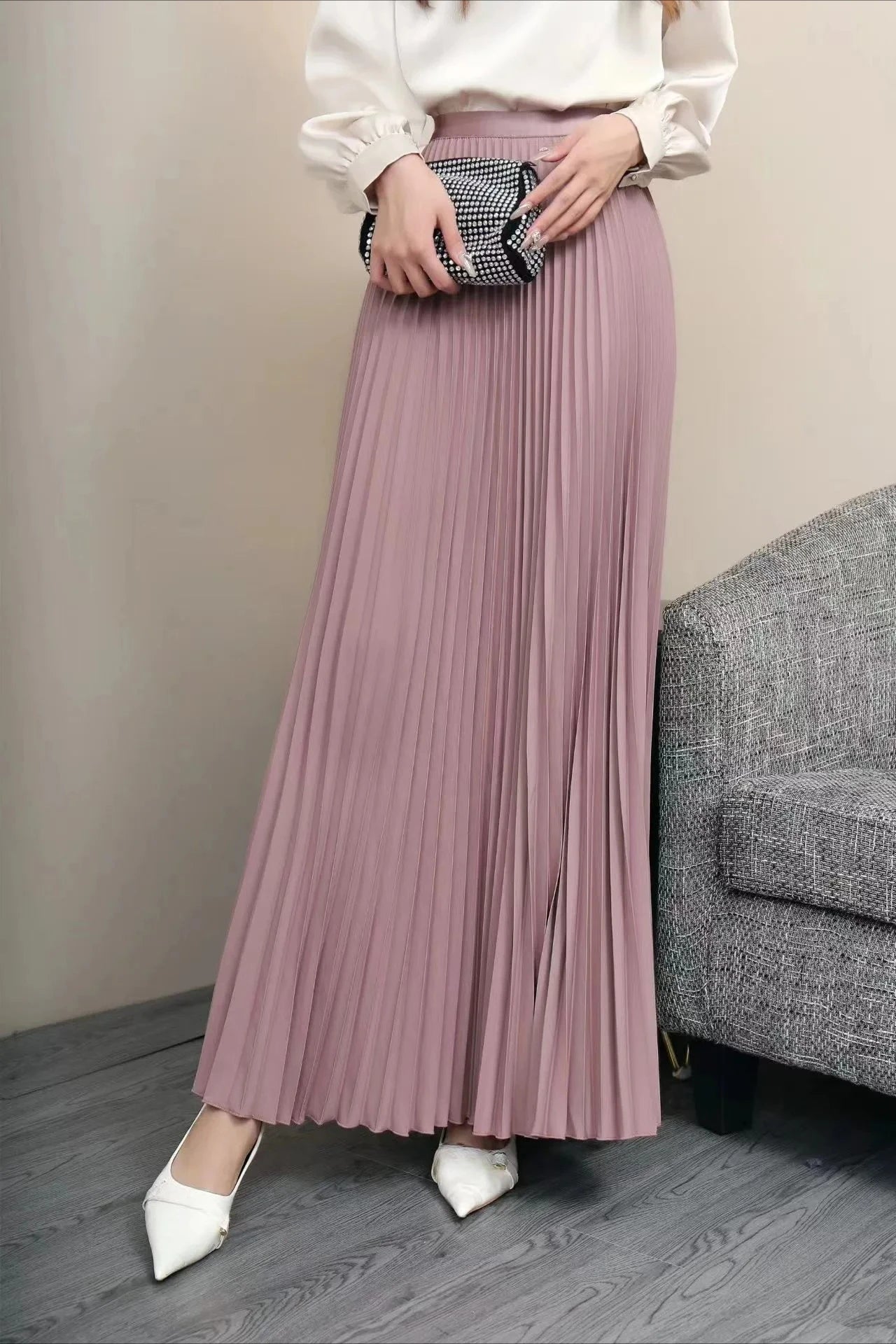 Fashion Elegant Pleated Skirt for Women Faldas Vintage Saias Party Goth Skirts Ropa Mujer Casual Jupe Femme Harajuku Streetwear