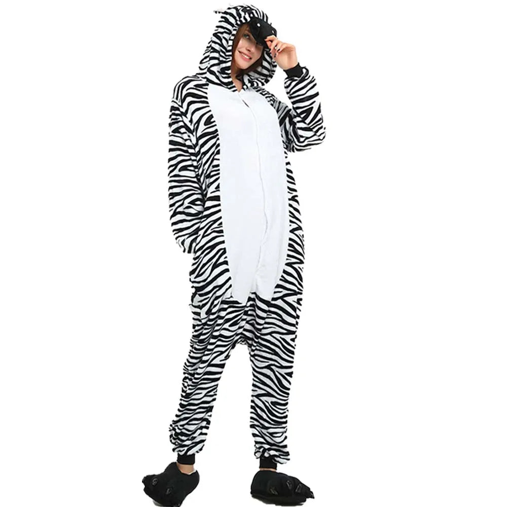 Kigurumi Unicorn Cartoon Onesies Kids Children Animal Pajamas Jumpsuits Women Men Sleepwear Onepiece Anime Cosplay Costumes