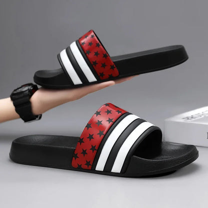 Plus Size Men Indoor Home Slippers Male Soft Comfortable Bath Slipper Men's EVA Flat Thick Platform Outdoor Beach Sandals Summer