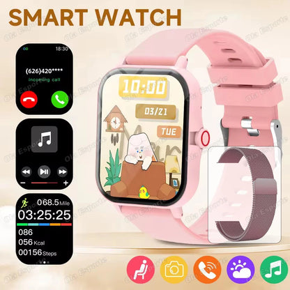 NEW Games Smart Watch 2026 Bluetooth Call Camera Control Sleep Monitoring Music Play Message Push Outdoor Sports Smartwatch Kids