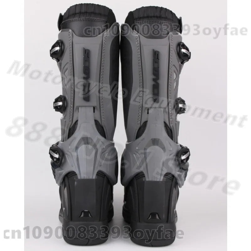 SCOYCO MBM004 Motorcycle Protective Boots Anti-drop Motocross Boots Anti-Slip All-Terrain Grip Motobike Waterproof Shoes