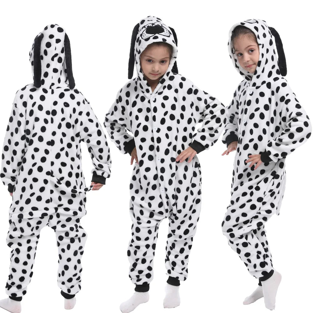 Adults Animal Cosplay Pajamas Flannel Onesies Costume Jumpsuit Pajamas Hooded Sleepwear Halloween One Piece for Performing