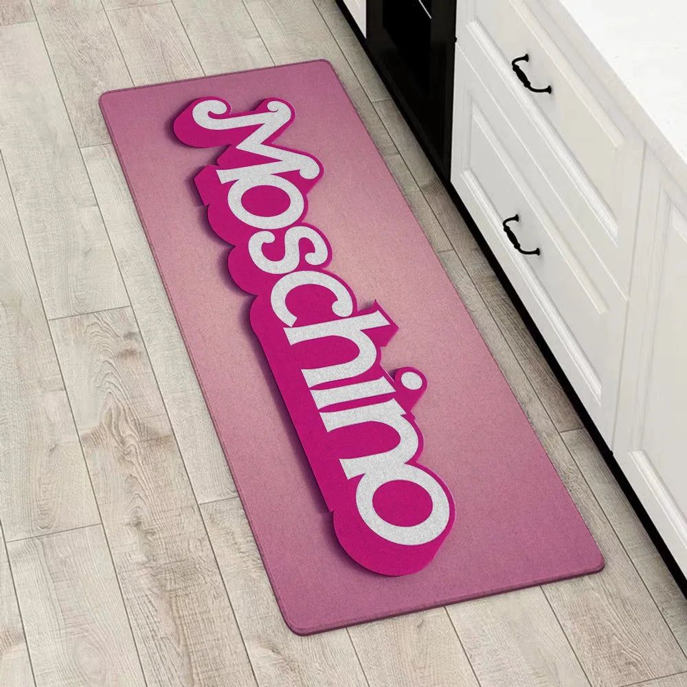 Entrance Front Door Doormat For M-M-Moschino Non-slip Kitchen Rug Living Room Rugs Balcony Bathroom Foot Mat Floor Mats Carpet