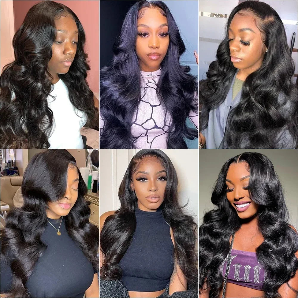 Body Wave ce Front Synthetic Wigs,Long Glueless Lace Front Wig with Pre Plucked Natrural Hairline and Baby Hair