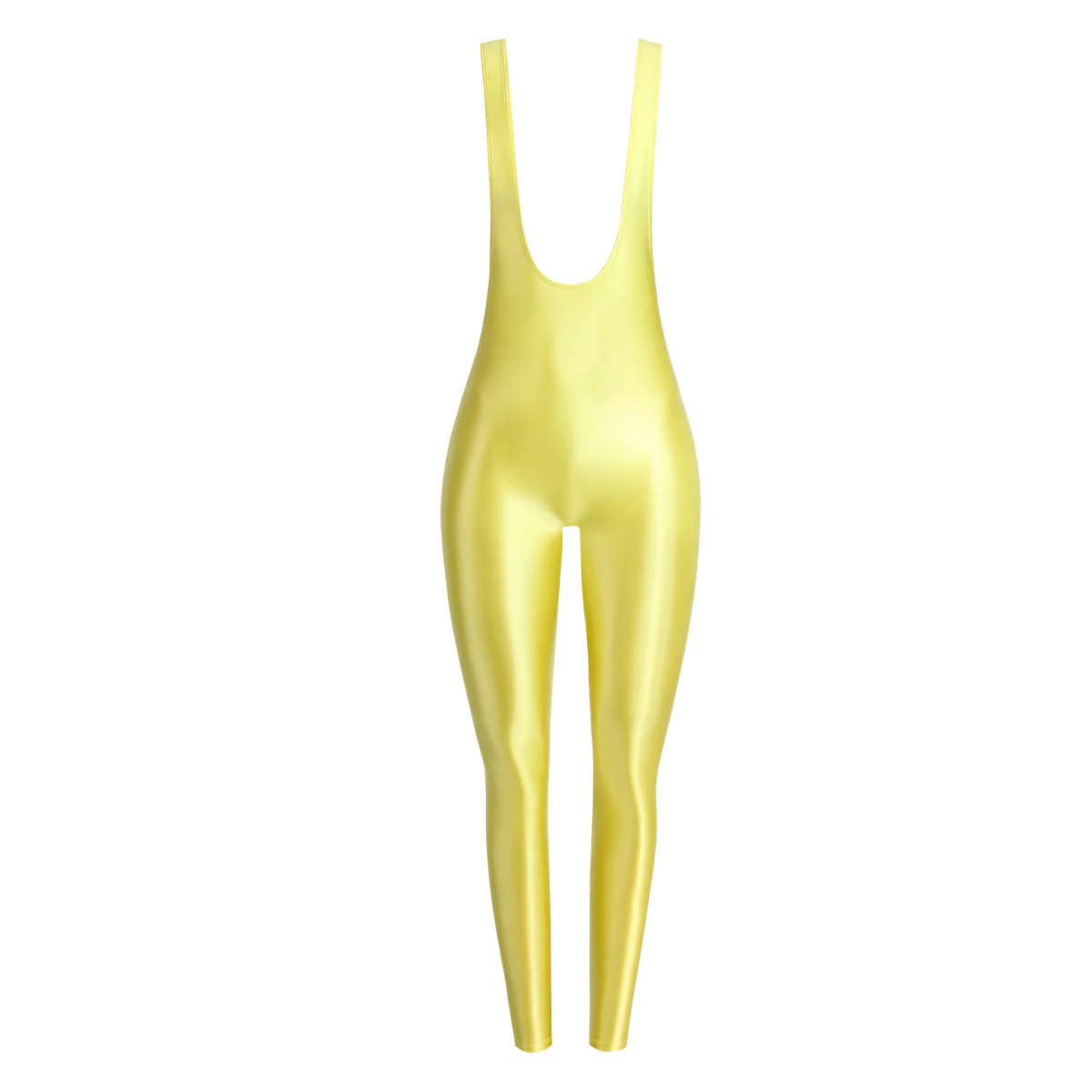 MJINM Spandex Catsuit Women Full Body Shiny Glossy Bodysuits Tight-Fitting Yoga Sport Tights Catsuit Jumpsuits Zentai