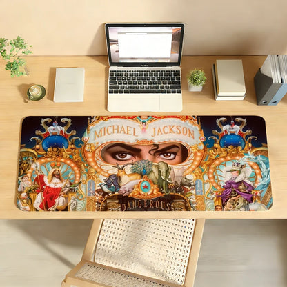 Singer M-Michael J-Jackson Mouse Pad Non-slip Rubber Gamer Balance Computer Mat Decoracion Deskmat Laptop Office Large