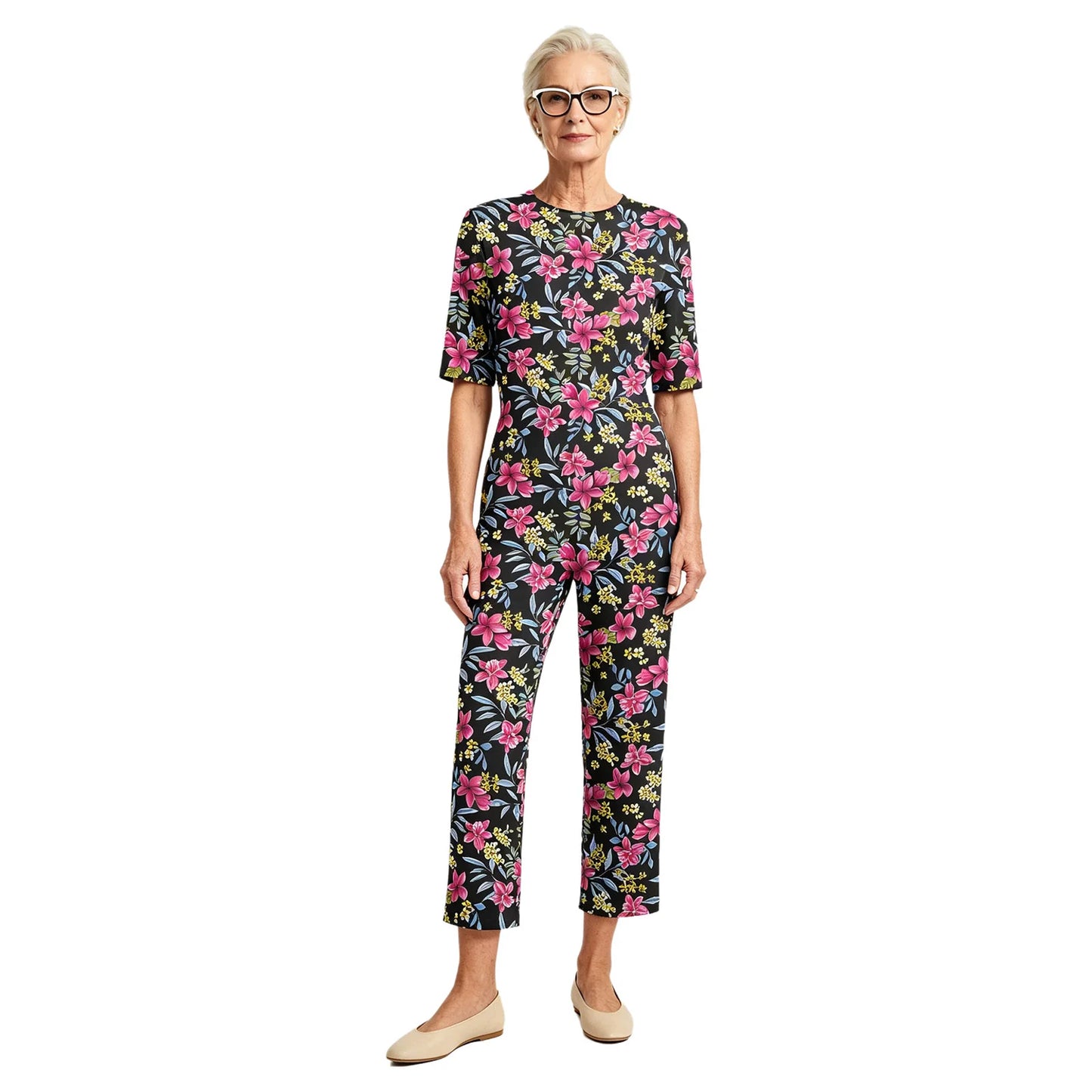 Women Special Need Adaptive Clothing Elderly Alzheimer Dementia Back Zipper Anti-Strip Nursing Jumpsuit Homewear Sleepwear