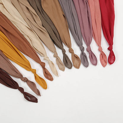 New Big Size Solid Rayon Modal Hijab Scarf Women Muslim Headscarf Wraps Shawl Femme Musulman Headband Islamic Turban 190*85cm