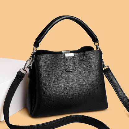 100% Genuine Leather Women Handbags Cowhide Women Shoulder bag Fashion Luxury Ladies Messenger Bags High Quality Female Tote bag