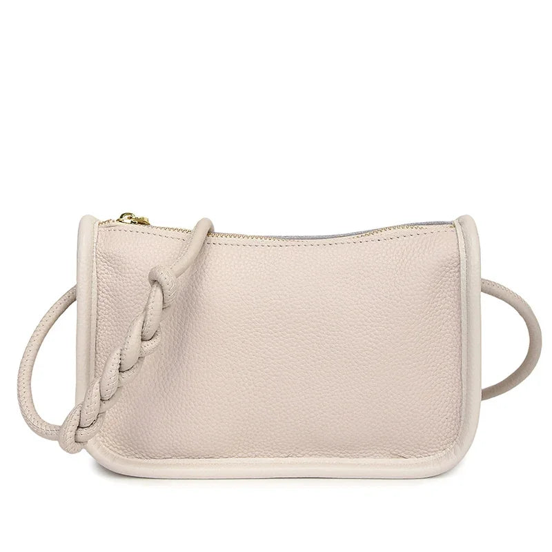 100%Real Cowhide Genuine Leather Sac Fashion Women Crossbody Bags For Ladies New High Capacity Shoulder Bag Handbag Female Purse