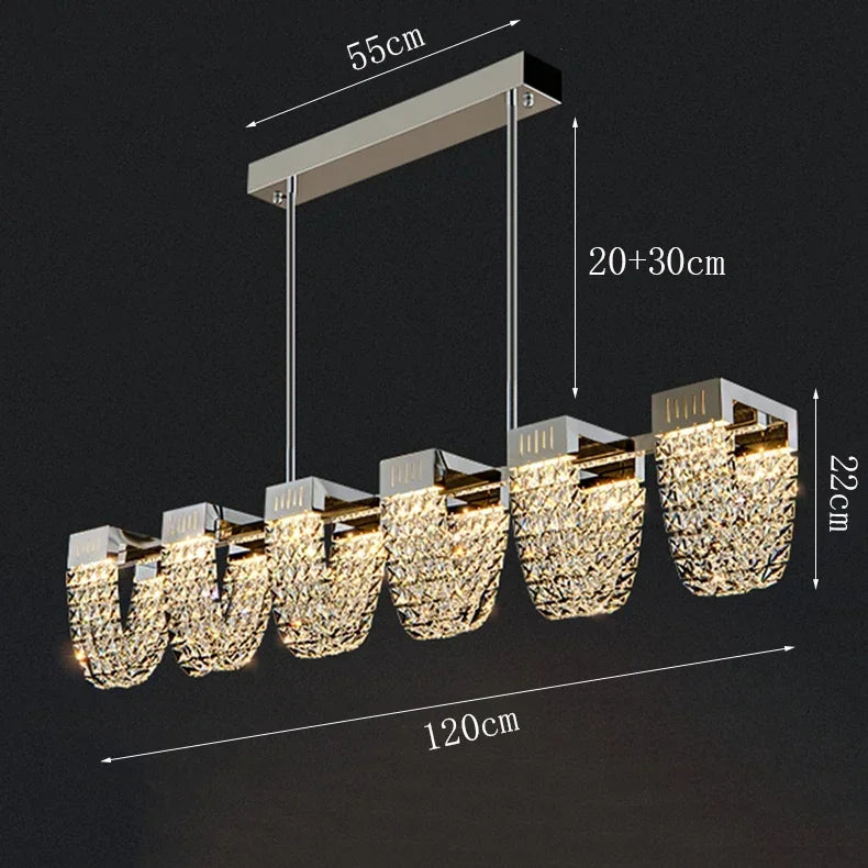 2025 New Home DecorationPendant Lights Luxury Crystal Living Room Chandelier Bedroom Pendant Lamp Ceiling Light  Indoor Lighting