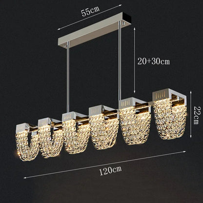 2025 New Home DecorationPendant Lights Luxury Crystal Living Room Chandelier Bedroom Pendant Lamp Ceiling Light  Indoor Lighting