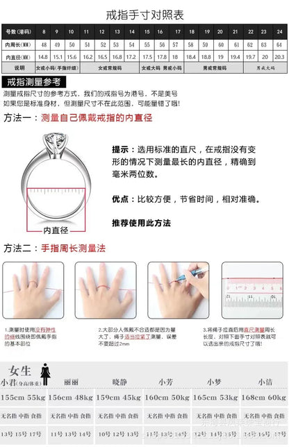 Luxury 18K Solid Platinum PT950 certifid 2 carat D color moissanite ring wholesale eight heart eight cut diamond ring for women
