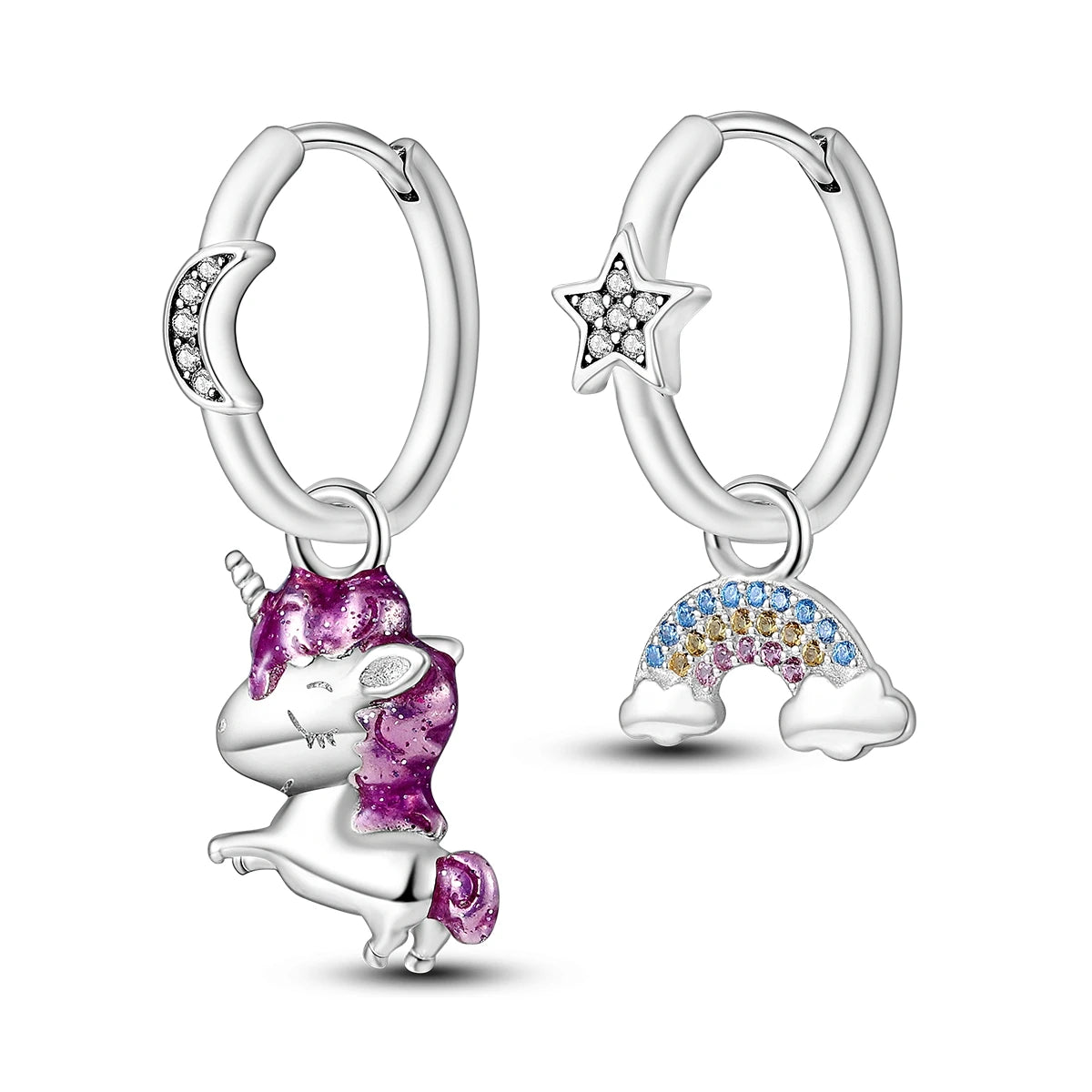 925 Sterling Silver Original Hoop Earring For Woman Luxury  Pendientes Wedding Jewelry Gift