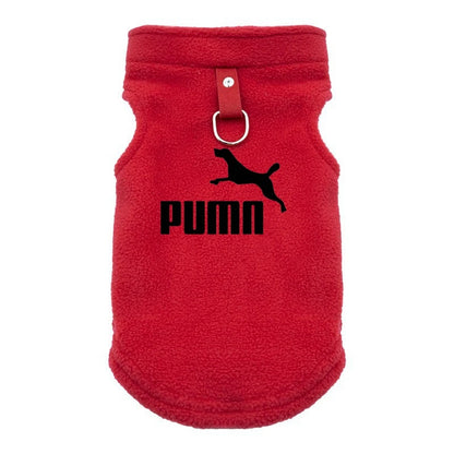 Dog Clothes harness vest Small Soft Fleece Coats Autumn Winter Warm Dogs Pets Clothing Brand Pullover