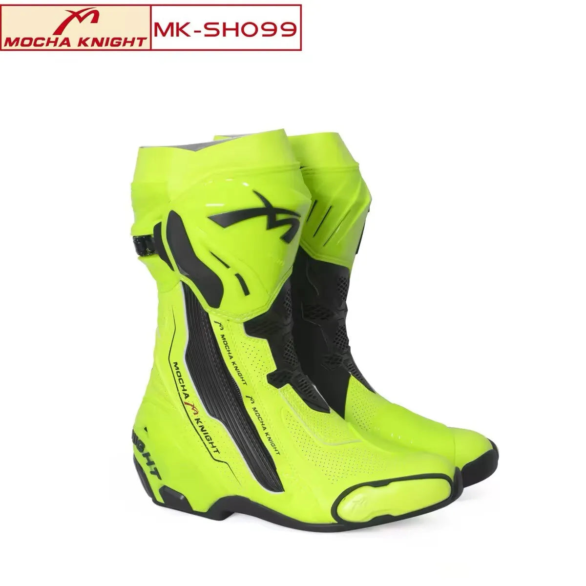 Mocha SH099 Motorcycle Track Riding Boots CE Certification Professional Racing Botas Waterproof Boots Double Botas Motocross