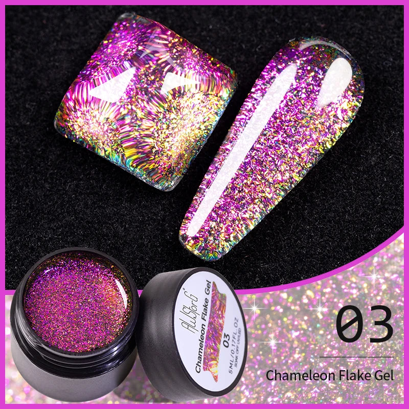 AWStorG 5ML Colorful Laser Cat Magnetic Gel Blue Glitter Shine Soak Off  Semi Permanent  UV Gel Nail Art Varnish Nail Supplies