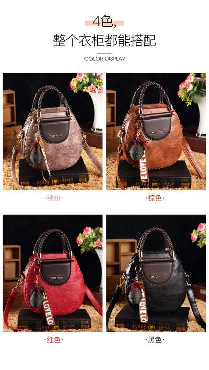 Vintage Women's Bag Luxury Designer Boston Style Women Shoulder Bag High Quality Fashion Crossbody Bags Female Handbags
