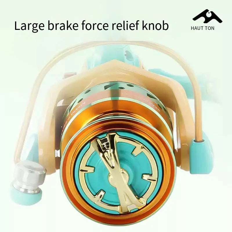 2026 New Colorful Spinning Fishing Reel Max Drag 6KG 8KG Gear Ratio 5.2:1 1000 2000 3000 5000 6000 Suitable Freshwater