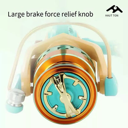 2026 New Colorful Spinning Fishing Reel Max Drag 6KG 8KG Gear Ratio 5.2:1 1000 2000 3000 5000 6000 Suitable Freshwater