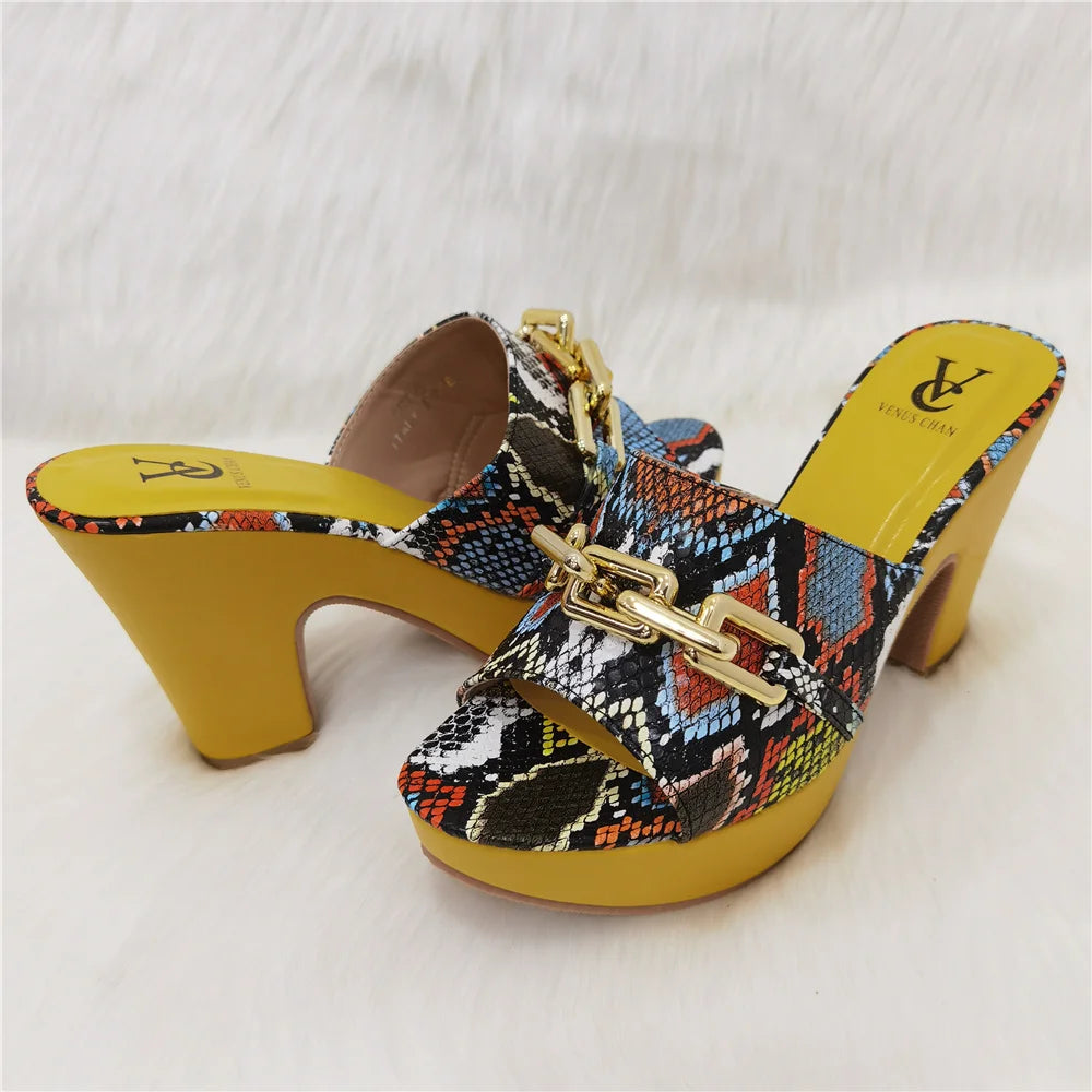 2023 Fashion Women Summer Autumn Skid-proof Square Toe Shoes  Heels Italian Woman Wedding for Party Shoes
