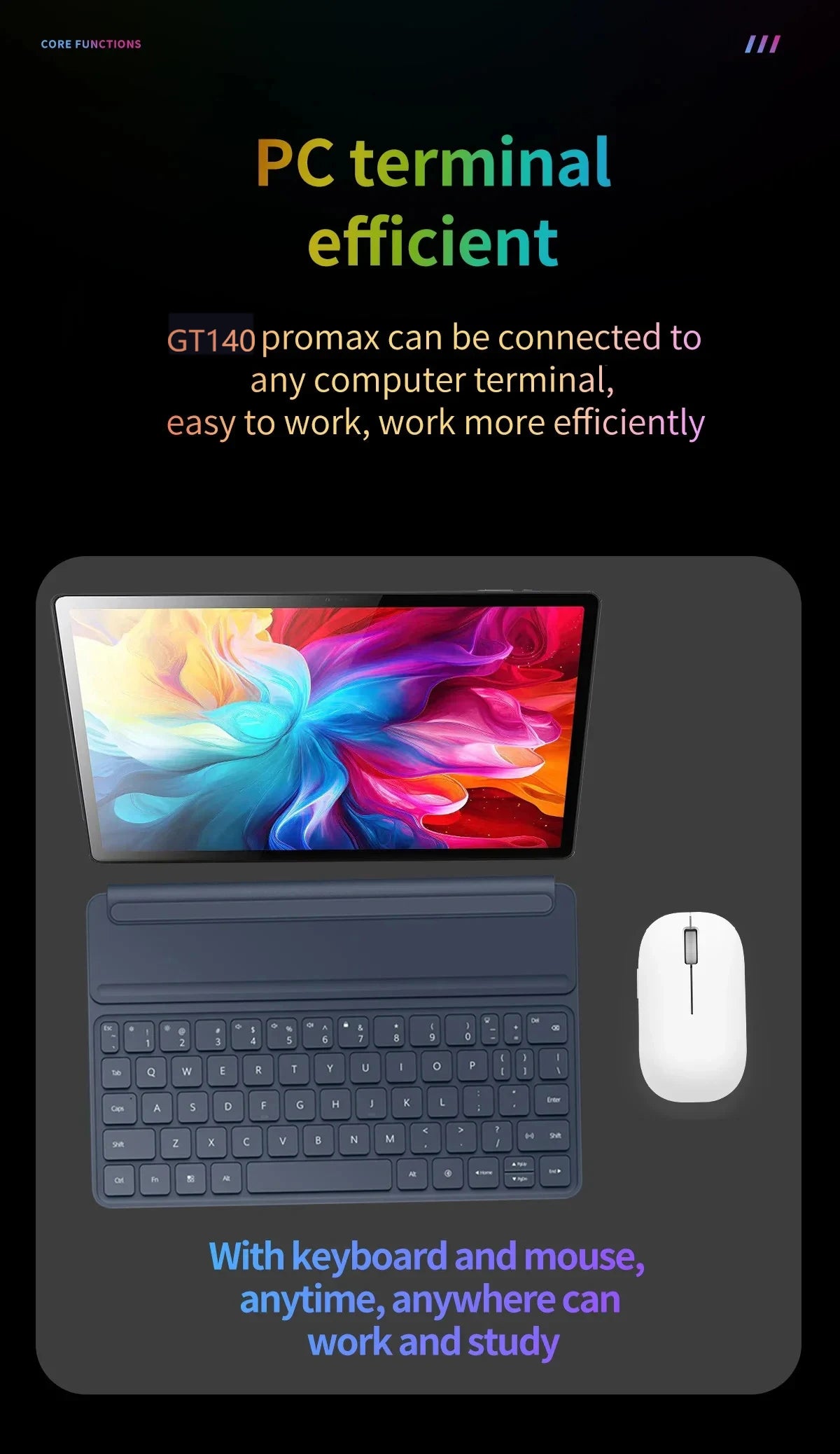 2026 High Defined Android 15 Tablet 14 inch Tablet PC 20GB 512GB 12900mAh Phone Call BT5.0 5G WiFi GPS Google Play Laptop Pads