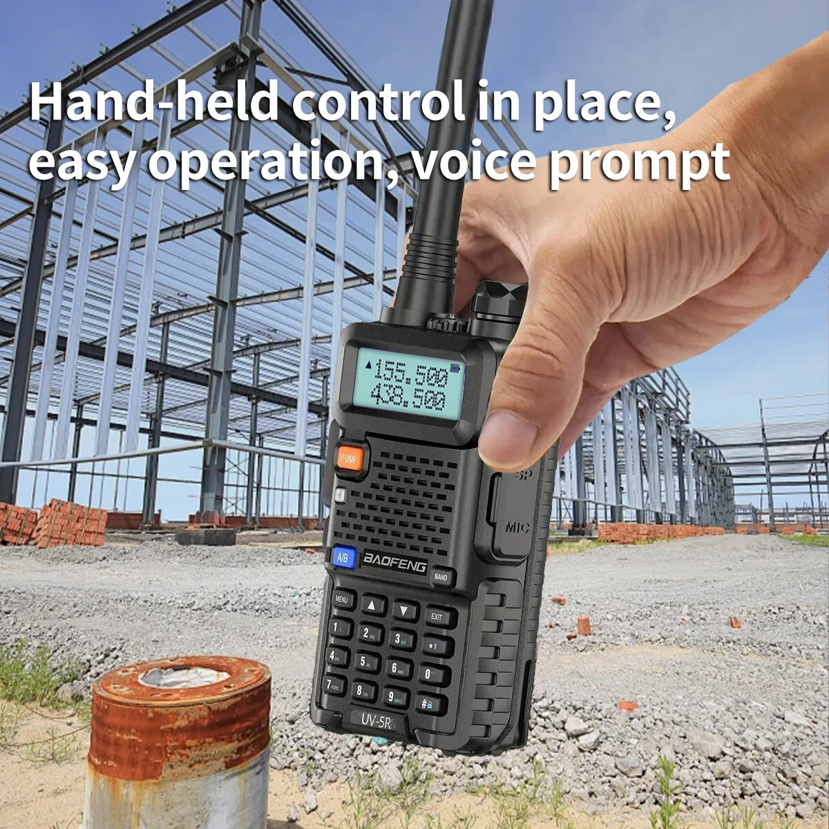 Baofeng UV5R 8W Tri-Power Walkie Talkie 5W High Power UHF VHF Dual Band Two-Way Radio Lange Afstand 128CH Handheld UV 5R CB Radi