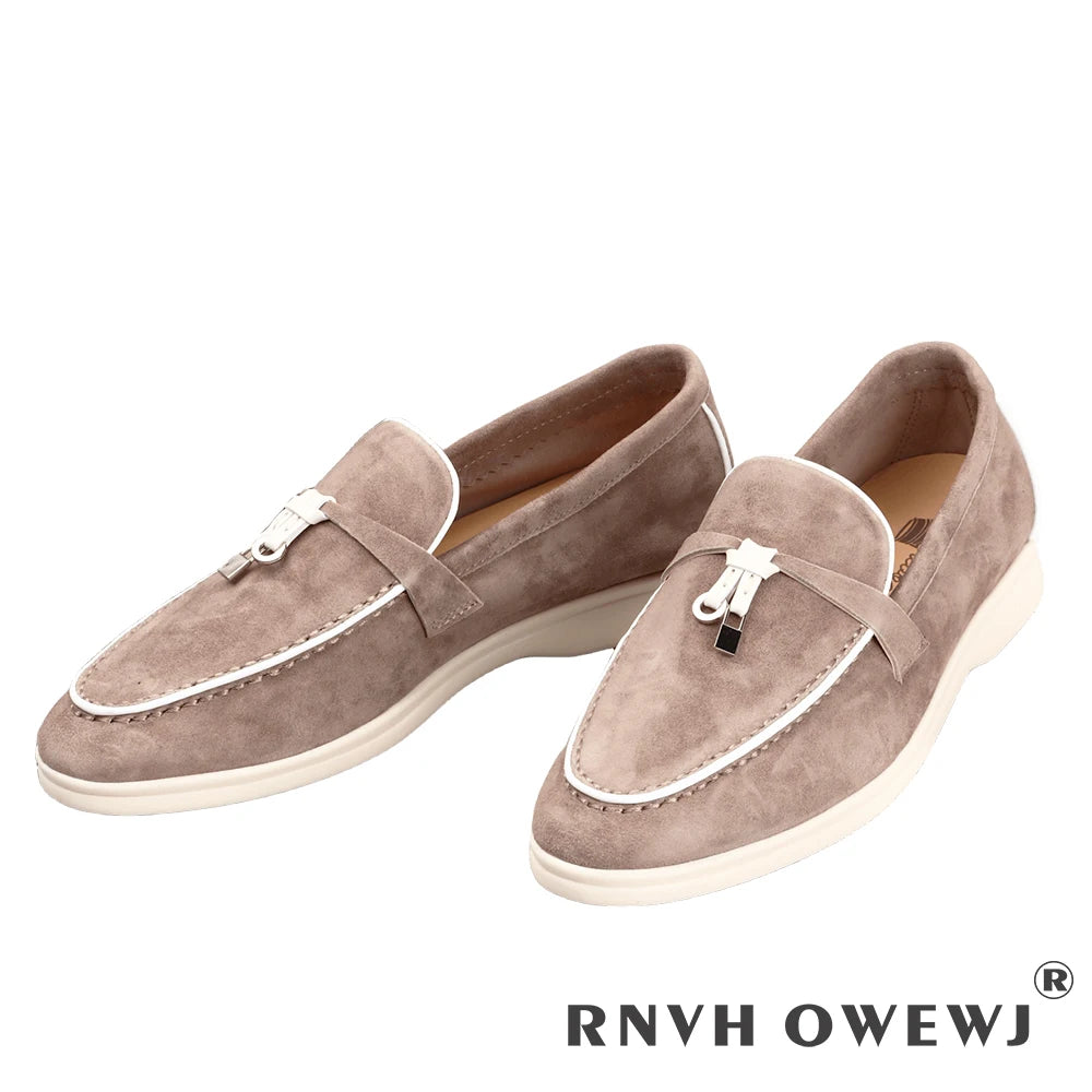 Not Logo Wholesale Women's Summer Round-Toe Rubber Stitching Adult Flats Sneakers
