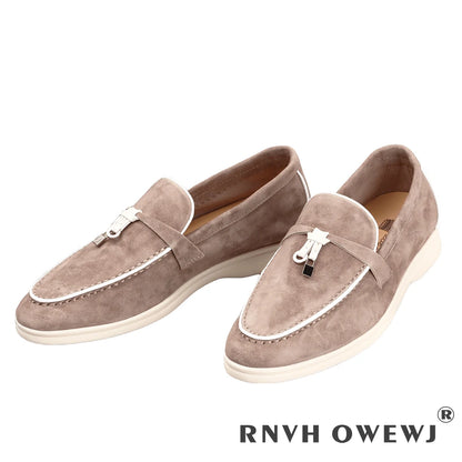 Not Logo Wholesale Women's Summer Round-Toe Rubber Stitching Adult Flats Sneakers