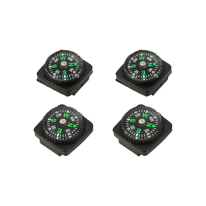 4PCS 21MM Watch with Woven Strap Backpack with Outdoor Directional Compass Navigation Camping Survival Navigation Tool